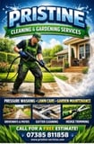 Company/TP logo - "Pristine CLEANING & Gardening "