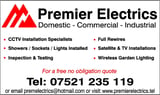 Company/TP logo - "Premier electrics"