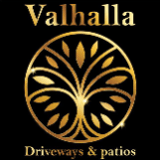 Company/TP logo - "VALHALLA DRIVEWAYS AND PATIOS LTD"