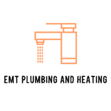Company/TP logo - "EMT Plumbing and Heating"