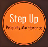 Company/TP logo - "STEP UP PROPERTY MAINTENANCE"