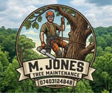 Company/TP logo - "M Jones Tree & Garden Maintenance "