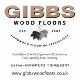 Company/TP logo - "Gibbs Wood Floors"