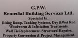 Company/TP logo - "G P W remedial building services"