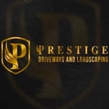 Company/TP logo - "Prestige Driveways & Landscapes"