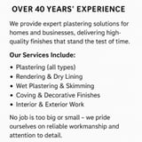 Company/TP logo - "Brian Mills Plastering Services "