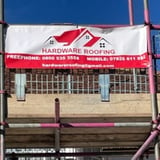 Company/TP logo - "Hardware Roofing"