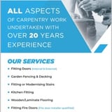 Company/TP logo - "B P carpentry"