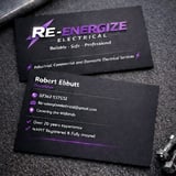 Company/TP logo - "Re-energize electrical"