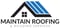 Company/TP logo - "Maintain Roofing&Building Specialists"