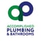 Company/TP logo - "Accomplished Plumbing & Bathrooms"