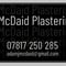 Company/TP logo - "A.McDaid Plastering"