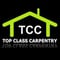 Company/TP logo - "TOP CLASS CARPENTRY"
