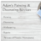 Company/TP logo - "Adam's Painting & Decorating Services"