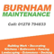 Company/TP logo - "Burnham Maintenance"
