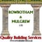 Company/TP logo - "Rowbotham and Mulgrew Builders ltd"
