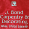 Company/TP logo - "J Bond Carpentry & Decorating"