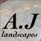 Company/TP logo - "Alex James landscapes"