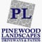 Company/TP logo - "Pinewood Landscape Services"