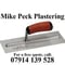 Company/TP logo - "Mike Peck Plastering"