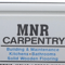 Company/TP logo - "mnr carpentry services"