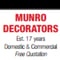 Company/TP logo - "Munro Decorators"