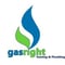 Company/TP logo - "gasright HP"