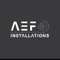 Company/TP logo - "AEF Installations"