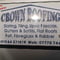 Company/TP logo - "crown roofing"
