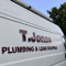 Company/TP logo - "T Jones Plumbing & Lead Roofing"