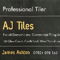 Company/TP logo - "AJ TIles"