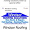 Company/TP logo - "Windsor Roofing solutions"