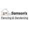 Company/TP logo - "SAMSON'S FENCING"