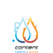 Company/TP logo - "Content Plumbing & Heating"