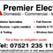 Company/TP logo - "Premier electrics"