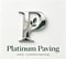 Company/TP logo - "Platinum Paving & Landscaping "