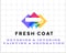 Company/TP logo - "Fresh Coat Decorators"