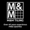 Company/TP logo - "M & M Tiling"