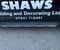 Company/TP logo - "Shaws building and decorating"