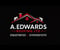 Company/TP logo - "A Edwards Roofing LTD"