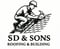 Company/TP logo - "SD & Sons Roofing & Building"