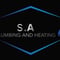 Company/TP logo - "S.A Plumbing & Heating"