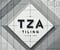 Company/TP logo - "TZA Tiling"