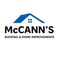 Company/TP logo - "McCann's Roofing & Home Improvements"