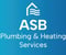 Company/TP logo - "ASB PLUMBING AND HEATING"