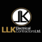 Company/TP logo - "LLK ELECTRICAL CONTRACTORS LTD"