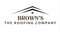 Company/TP logo - "Browns The Roofing Company"