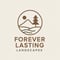 Company/TP logo - "Forever Lasting Landscapes"