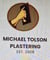 Company/TP logo - "Michael Tolson plastering"