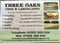 Company/TP logo - "Three Oaks Tree and Landscapes"